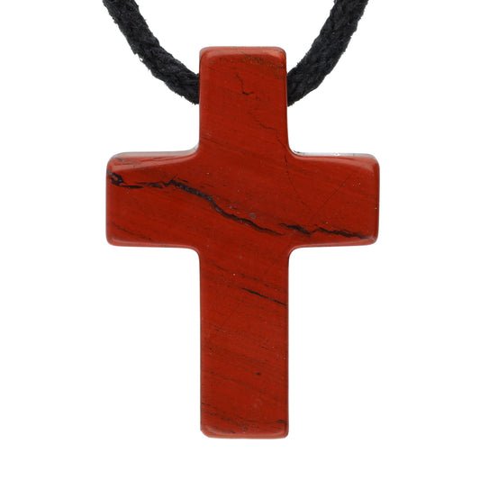 Jaspis, rot Kreuzanhänger