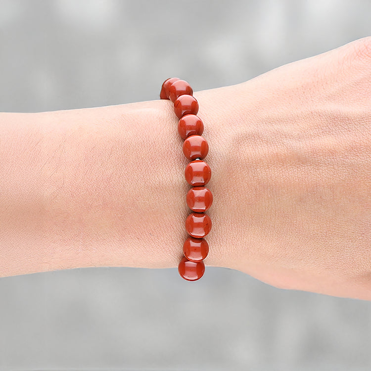 Jaspis, rot Kugelarmband | 8 mm
