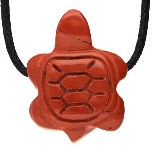Jaspis, rot Schildkrötenanhänger