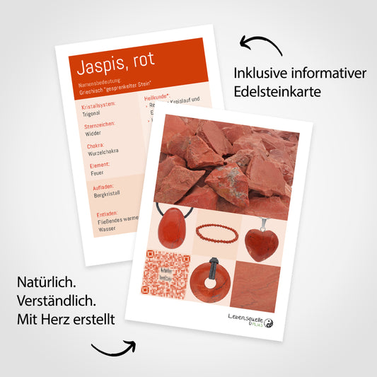 Jaspis, rot Trommelstein