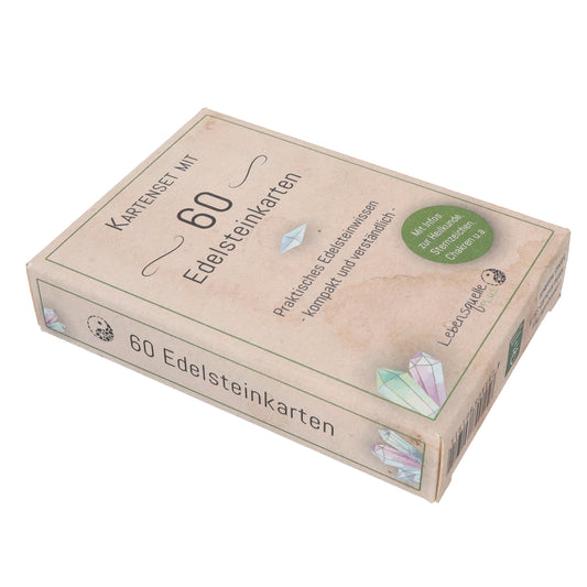Edelsteinkarten Set | 60 + 2 informative Karten zu den beliebtesten Edelsteinen