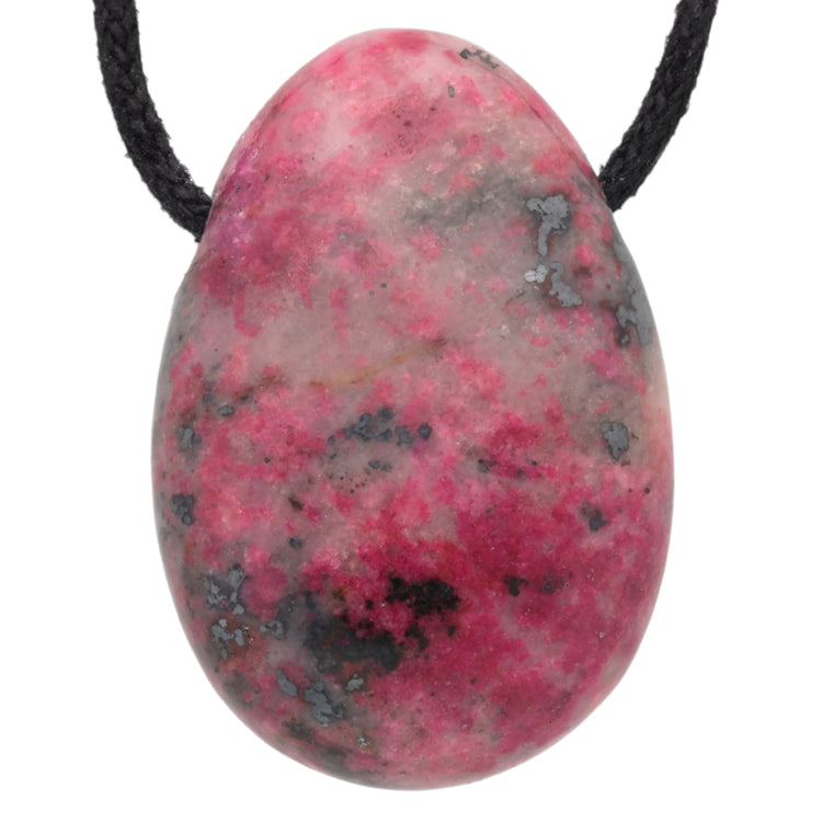 Pendentif goutte en calcite cobalt