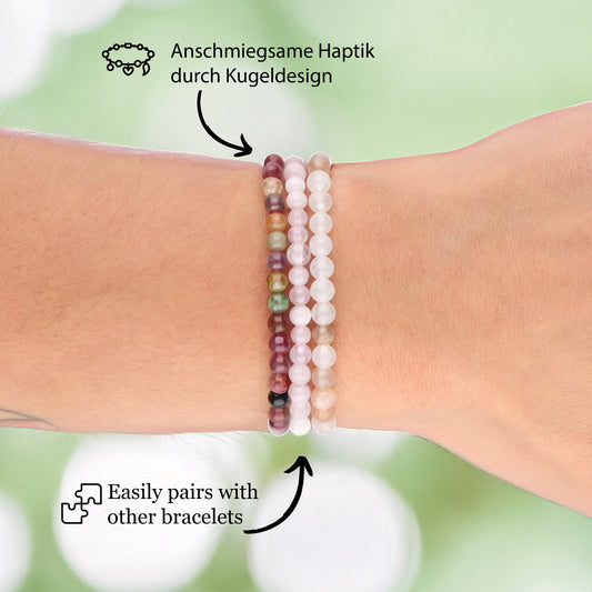 Turmalin, bunt | Mini-Kugelarmband | 4 mm
