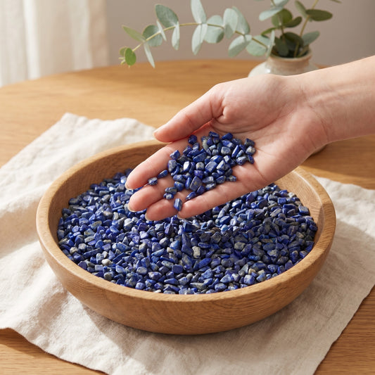 Lapislazuli Mini-Trommelsteine – lifestyle-anwendung