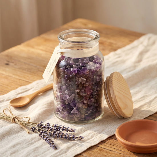 Amethyst Mini-Trommelsteine – lifestyle-anwendung