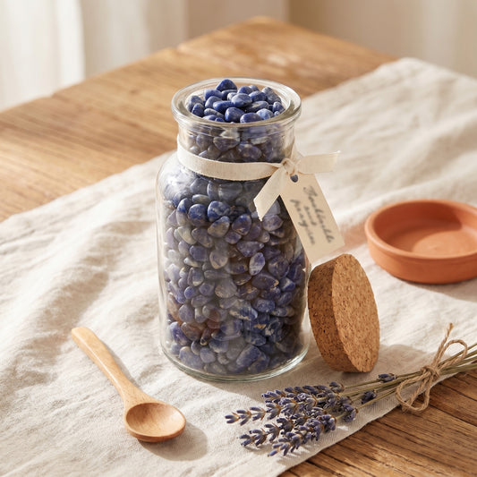 Sodalith Mini-Trommelsteine – lifestyle-anwendung