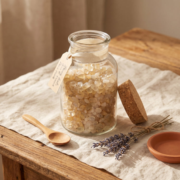 Citrin Mini-Trommelsteine – lifestyle-anwendung