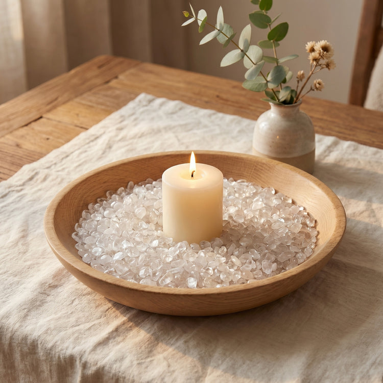 Bergkristall Mini-Trommelsteine – lifestyle-deko