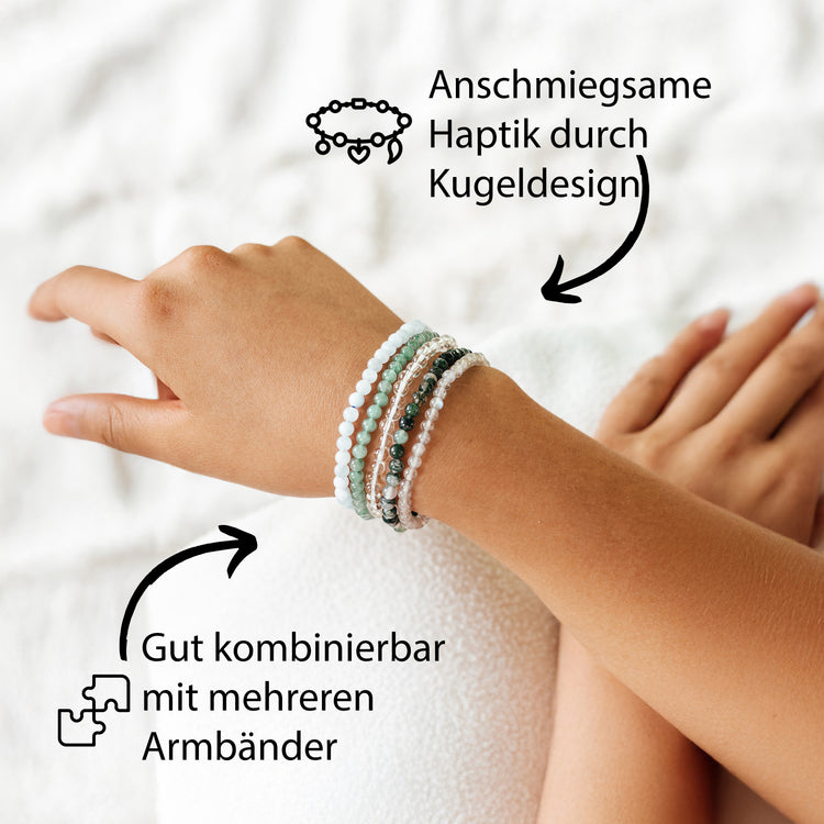 Labradorit Mini-Kugelarmband | 4 mm