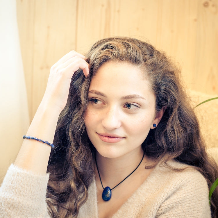 Lapislazuli Mini-Kugelarmband | 4 mm