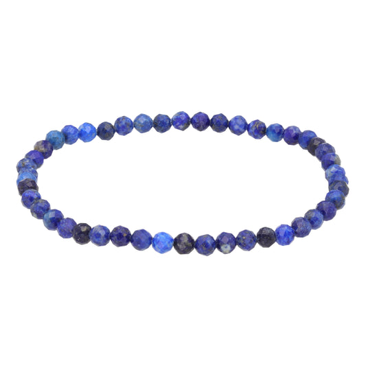 Lapislazuli | facettiertes Armband | 4 mm