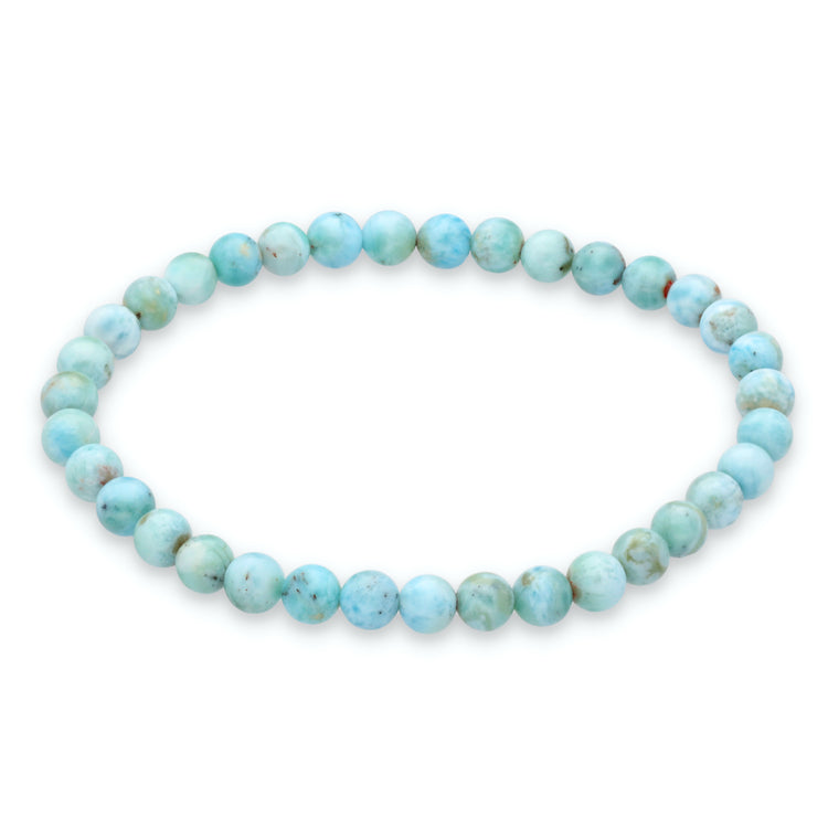 Larimar Kugelarmband | 6mm