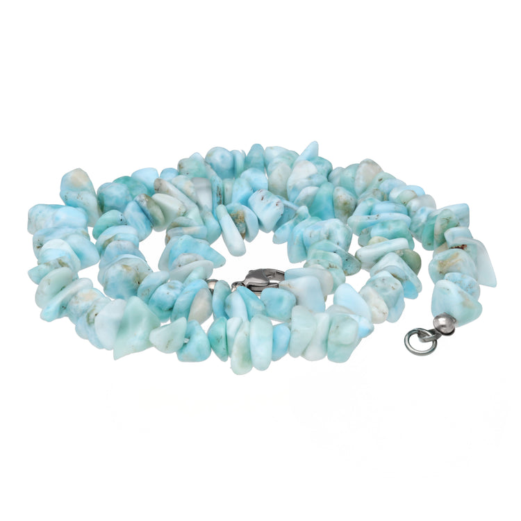Larimar Splitterkette | 45 cm + Verschluss