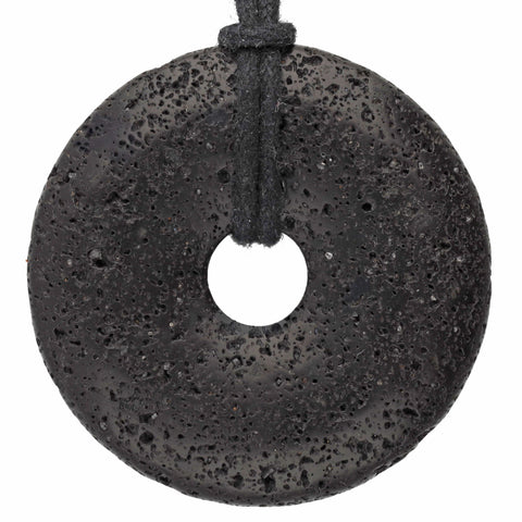 Lava Donut | 40 mm Anhänger + Baumwollband