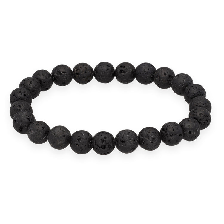 Pulsera de bolas de lava | 8 mm