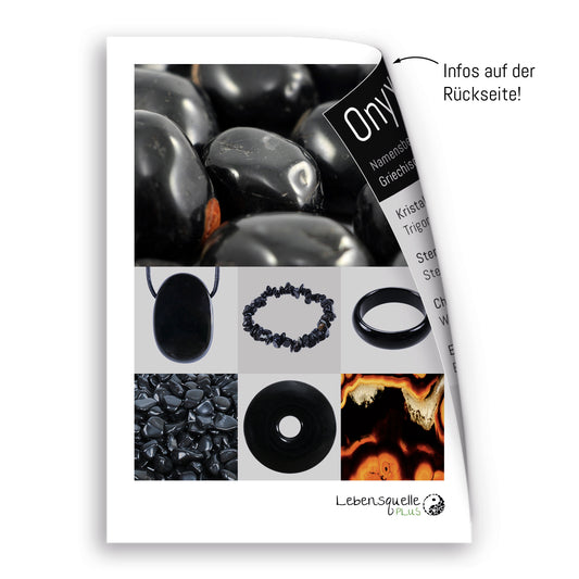 Onyx Ohrstecker 6 mm | 925er Silber