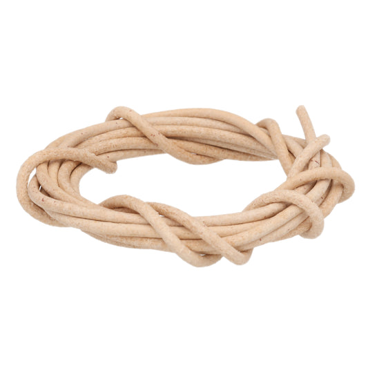 Lederband aus echtem Rinderrundleder, naturfarben
