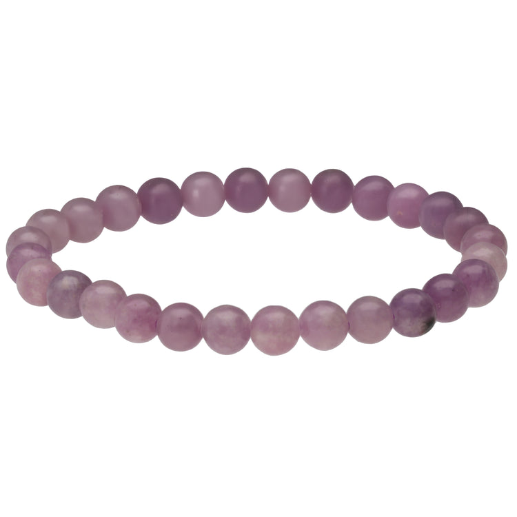 Lepidolite Bead Bracelet | 6 mm