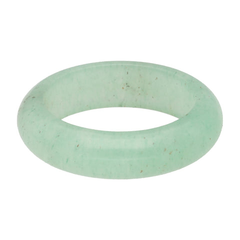 Aventurin Ring – schlichter Bandring