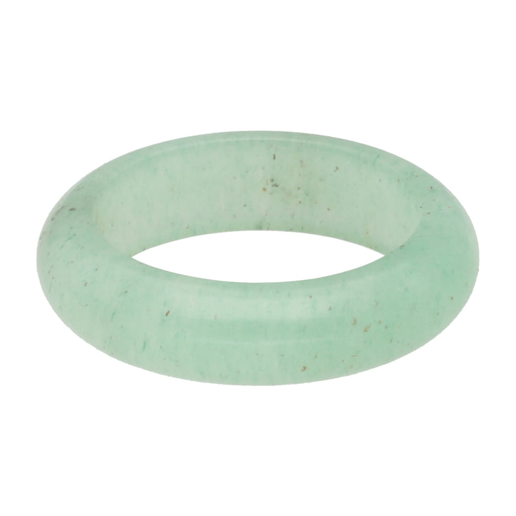 Aventurin Ring – schlichter Bandring