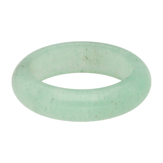 Aventurin Ring – schlichter Bandring