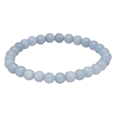 Angelit Kugelarmband | 6mm