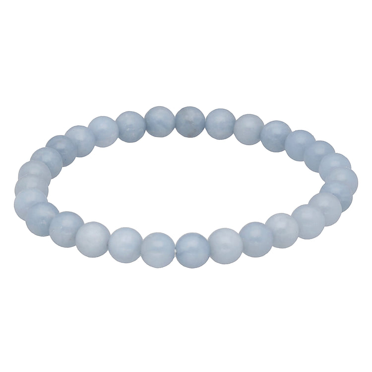Angelit Kugelarmband | 6mm