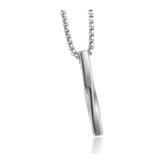 Gedrehter Stab-Anhänger — 4 cm, Kette 70 cm