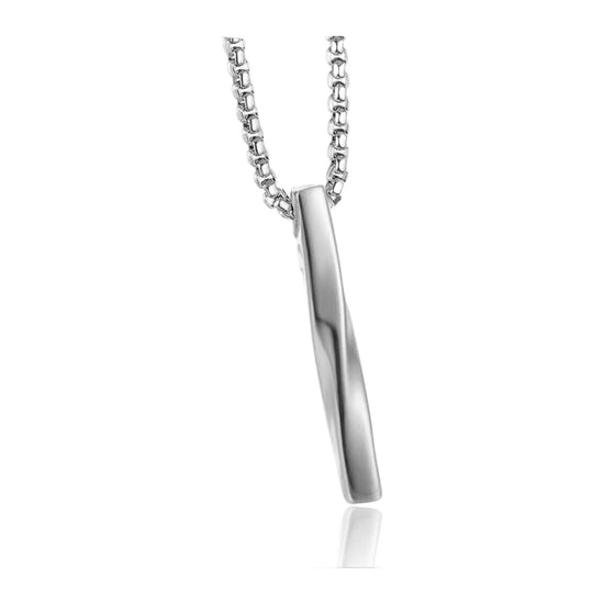 Gedrehter Stab-Anhänger — 4 cm, Kette 70 cm