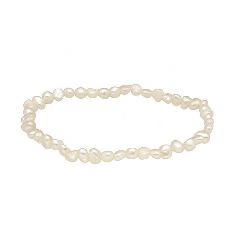 Süßwasser-Perlen-Armband Weiß – 19 cm Eleganz