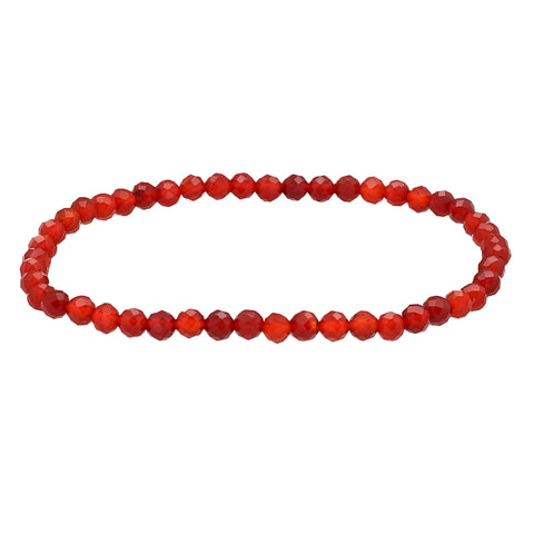Karneol | facettiertes Armband | 4 mm