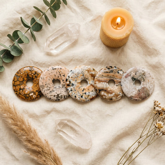 Ozeanjaspis 40mm Donut – mehrfach