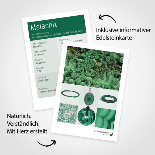 Malachit Trommelstein