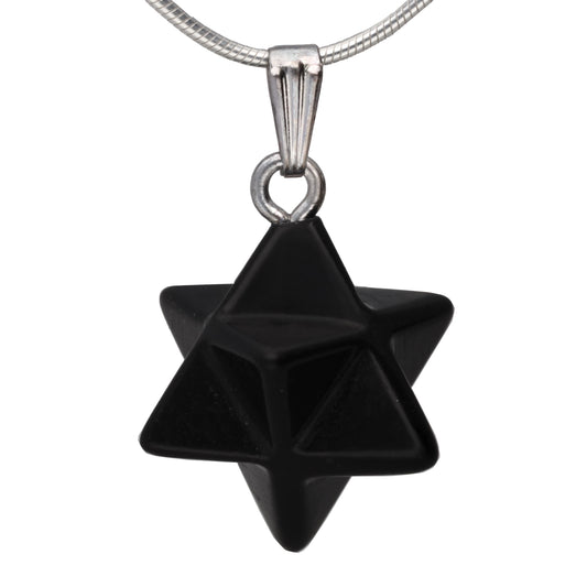 Schungit Merkaba Anhänger