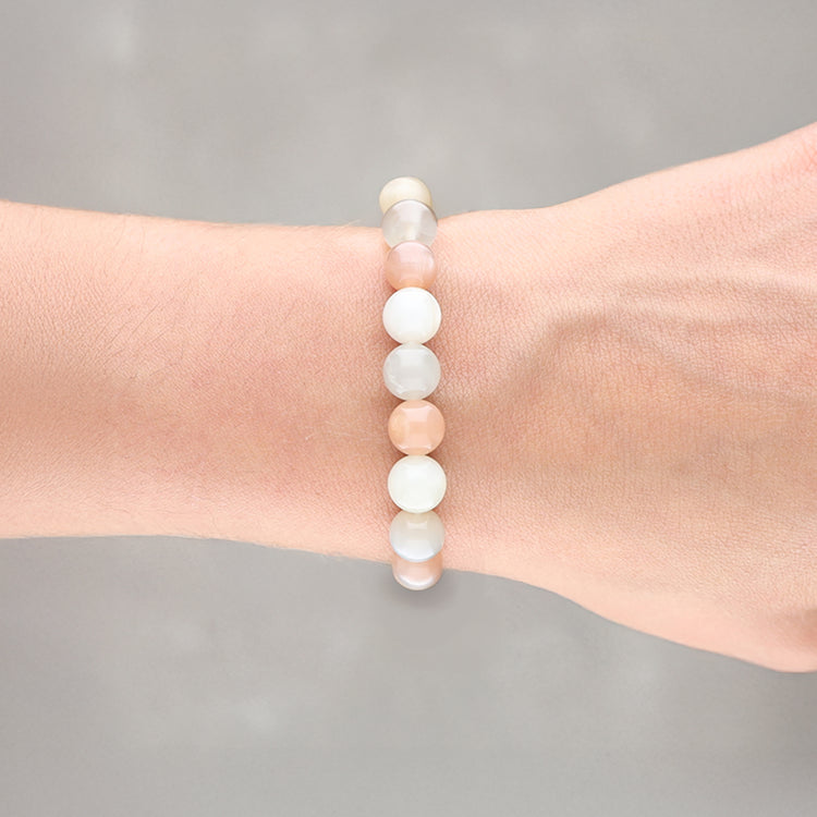 Mondstein Kugelarmband | 8 mm