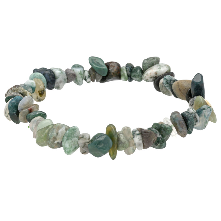 Moosachat Splitterarmband
