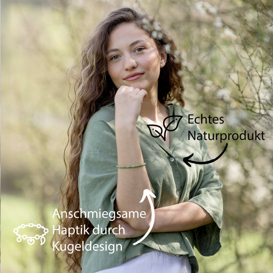 Nephrit (Jade) Mini-Kugelarmband | 4 mm
