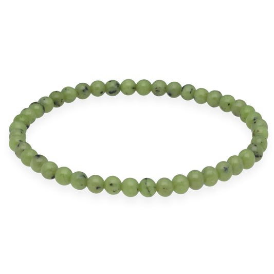 Nephrit (Jade) Mini-Kugelarmband | 4 mm