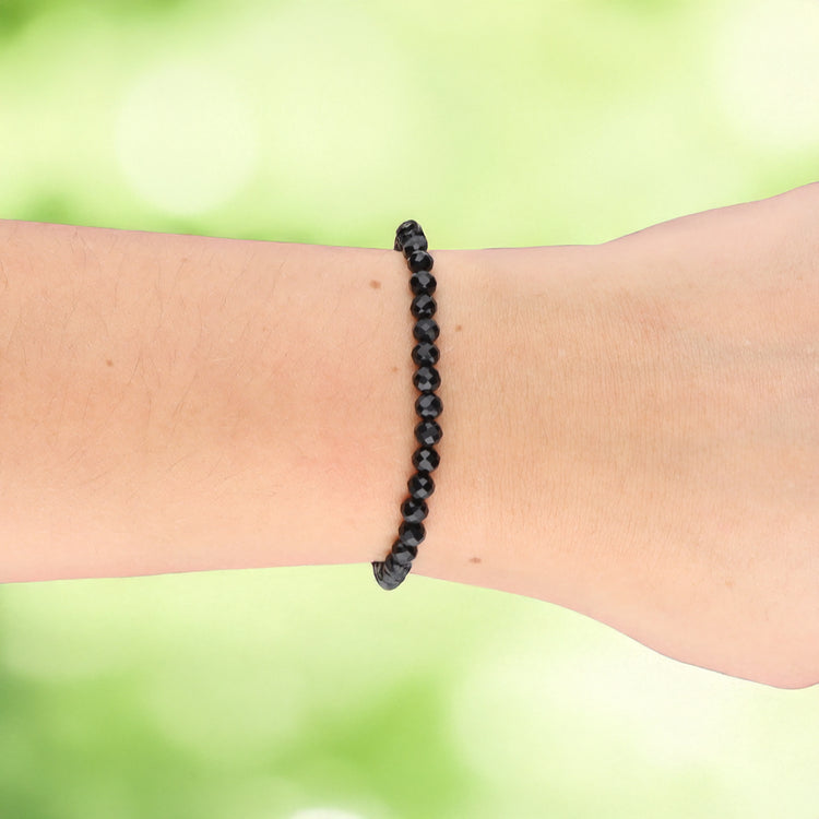 Onyx | facettiertes Armband | 4 mm