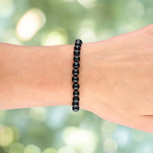 Onyx Kugelarmband | 6 mm