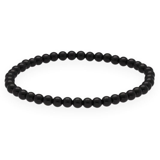 Onyx Mini-Kugelarmband | 4 mm