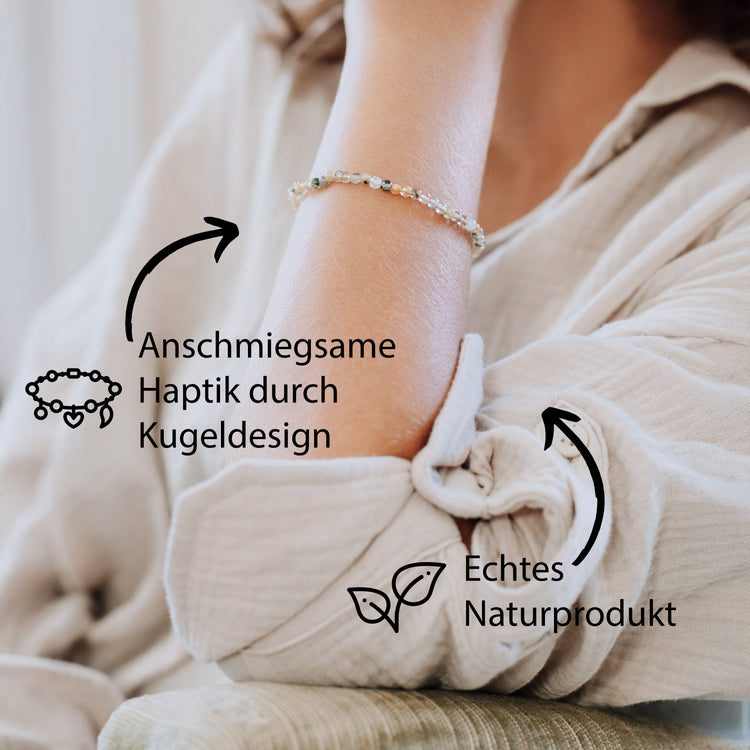 Ozeanjaspis Mini-Kugelarmband | 4 mm