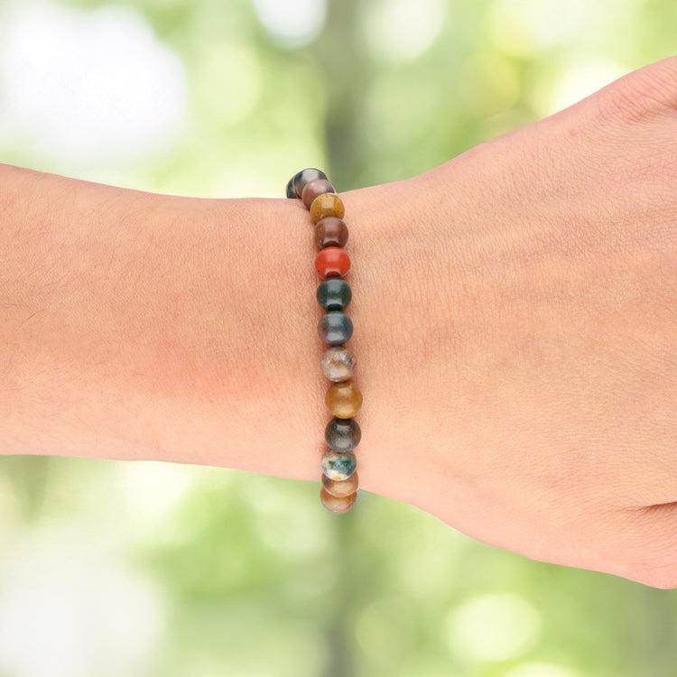 Ozeanjaspis Kugelarmband | 6 mm