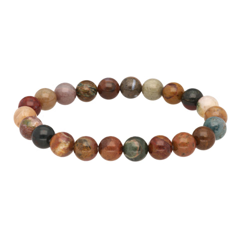 Ozeanjaspis Kugelarmband | 8 mm