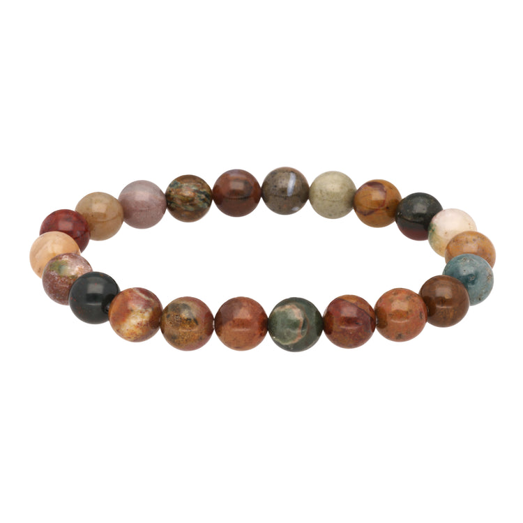 Ozeanjaspis Kugelarmband | 8 mm