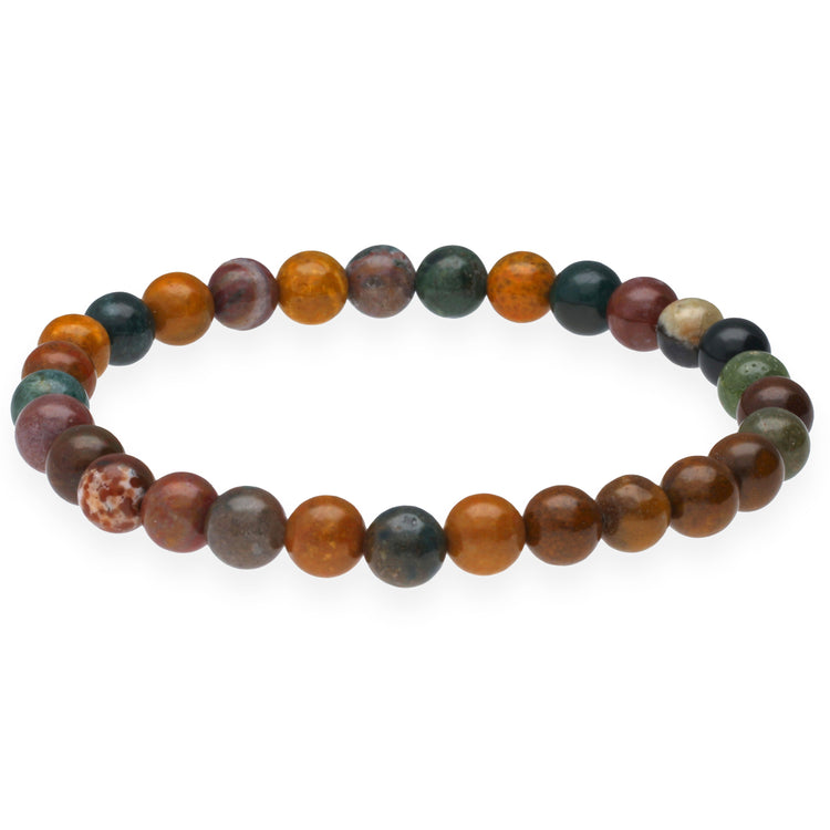 Ozeanjaspis Kugelarmband | 6 mm