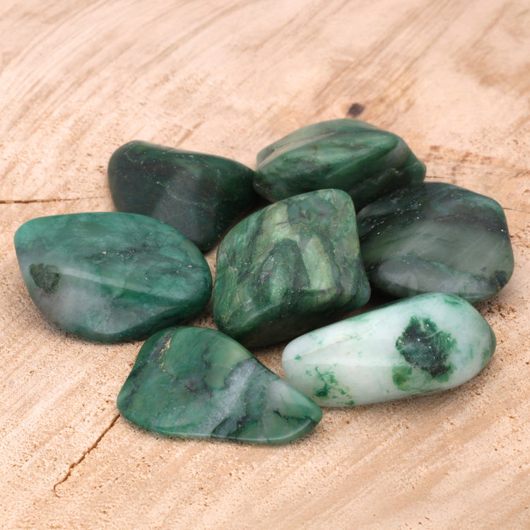 Piedra rodada de prasem (jade africana)