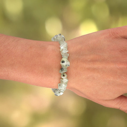 Prehnit Splitterarmband