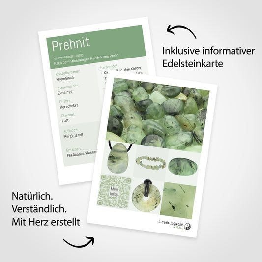 Piedra rodada de prehnita