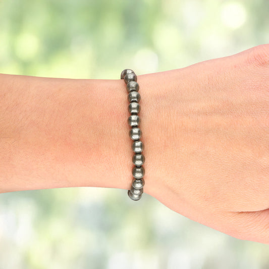 Pyrit Kugelarmband | 6 mm